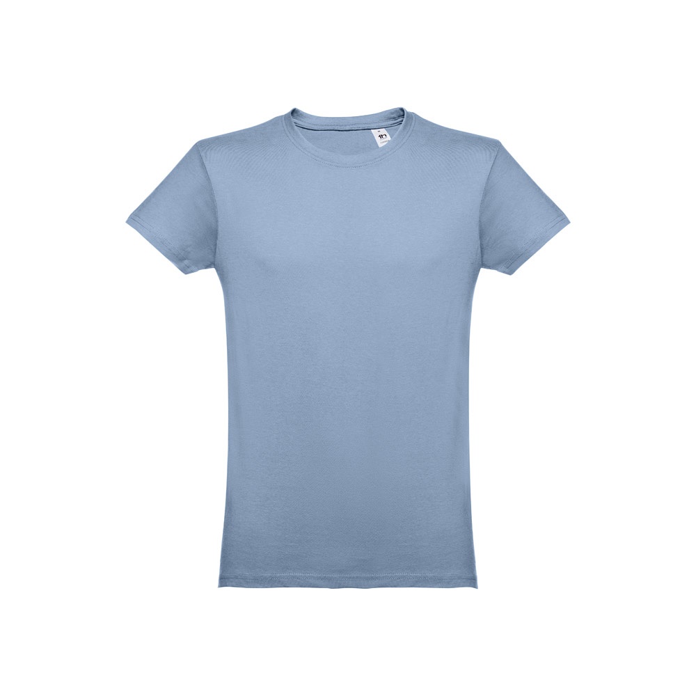 THC LUANDA. Heren-T-shirt in tubekatoen - Pastel blauw