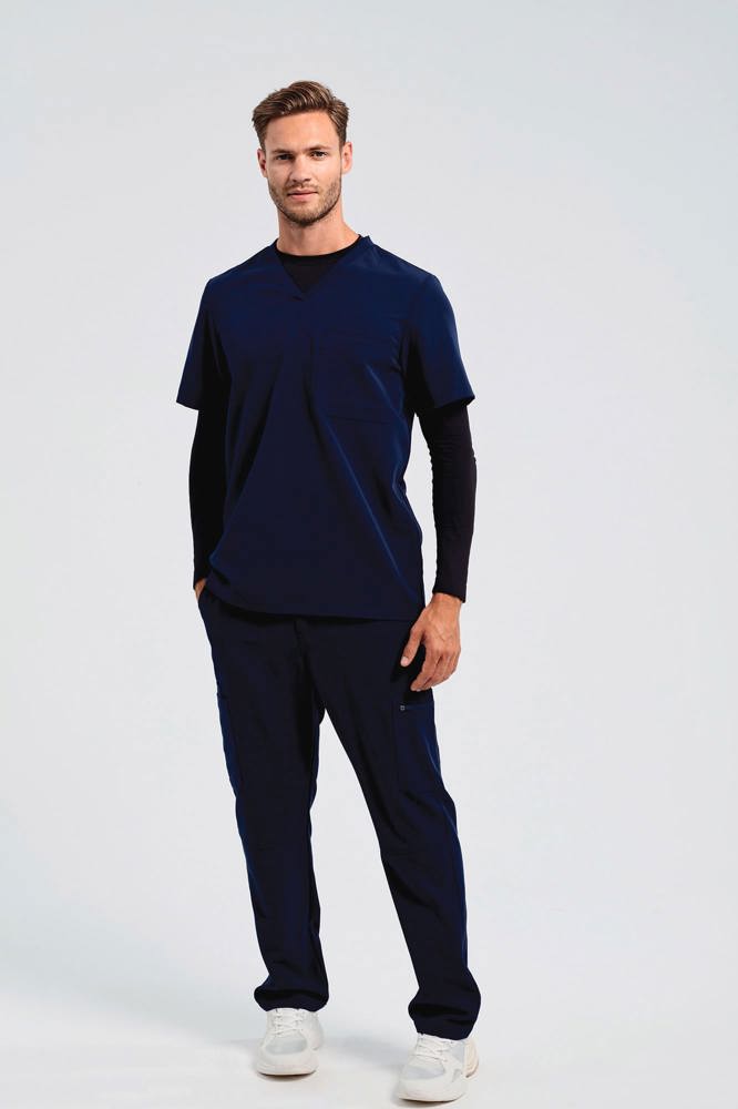 NN200 - Stretch tuniek met korte mouwen voor heren
