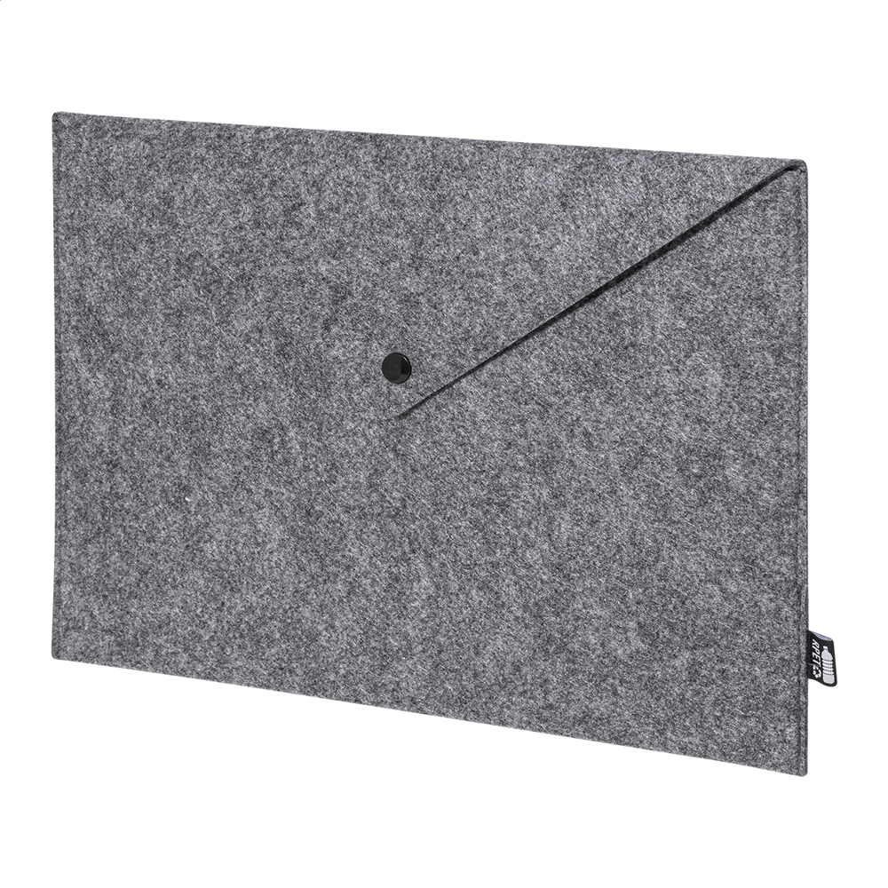 Refelt Slim - RPET document tas - Grijs