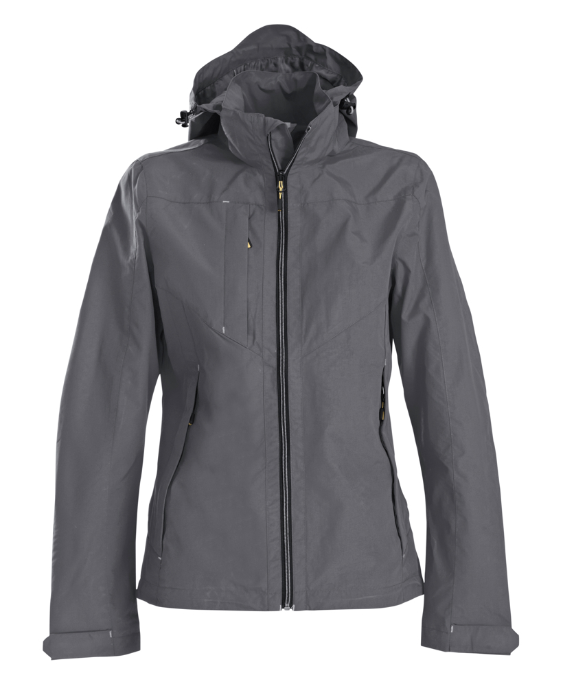 Flat track  Shell Jas Dames - Staalgrijs