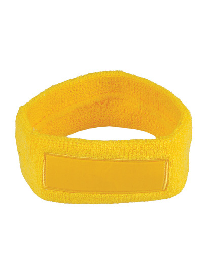 L-merch - Head Sweatband With Label - yellow