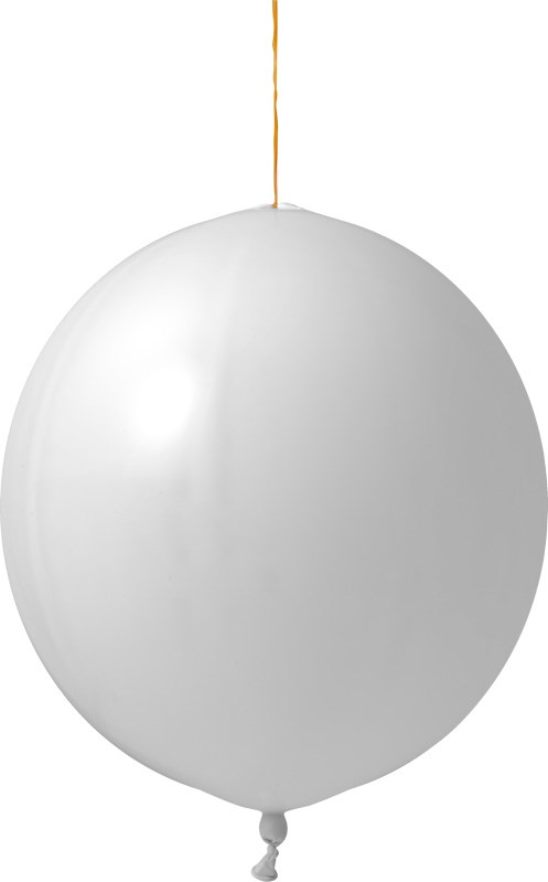 Punchballonnen onbedrukt 120/130 cm - Ø 44 cm - 18 inch - Wit (6001) Pastel