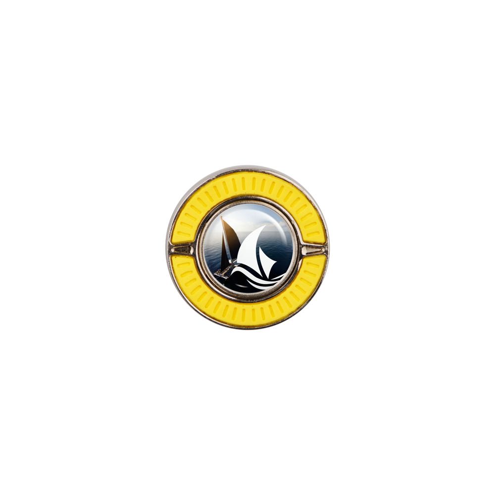 Ball marker holder Atomic - geel