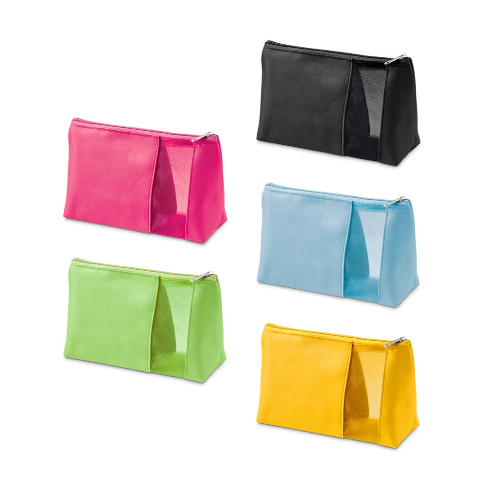 ANNIE. Make-up tasje van microvezel en mesh