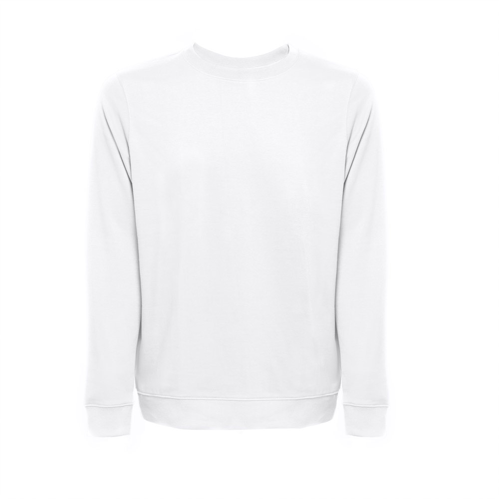 THC COLOMBO WH. Sweatshirt (unisex) in Italiaanse badstof zonder kaart. Witte kleur - Wit