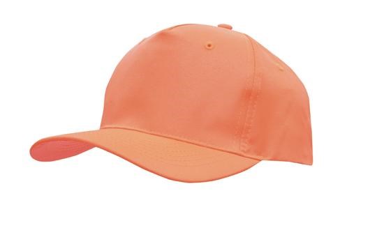 Ademende Poly Twill - 5 Paneel pet (4011) - Hi Vis Oranje