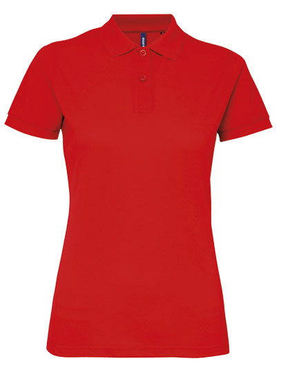 Asquith & Fox - Women´s Polycotton Blend Polo - red
