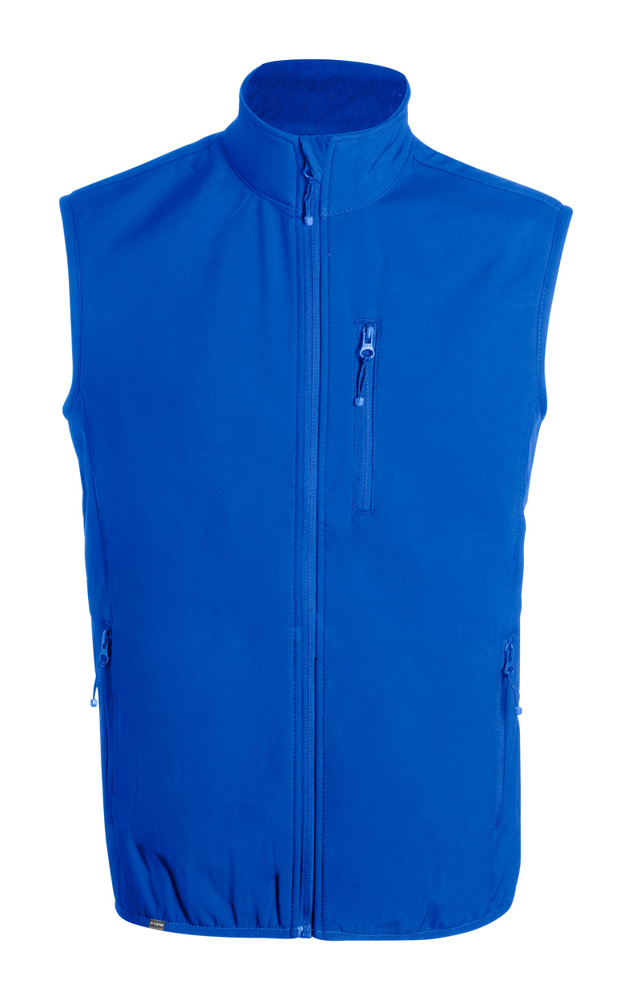 Shelles - RPET softshell vest - blauw