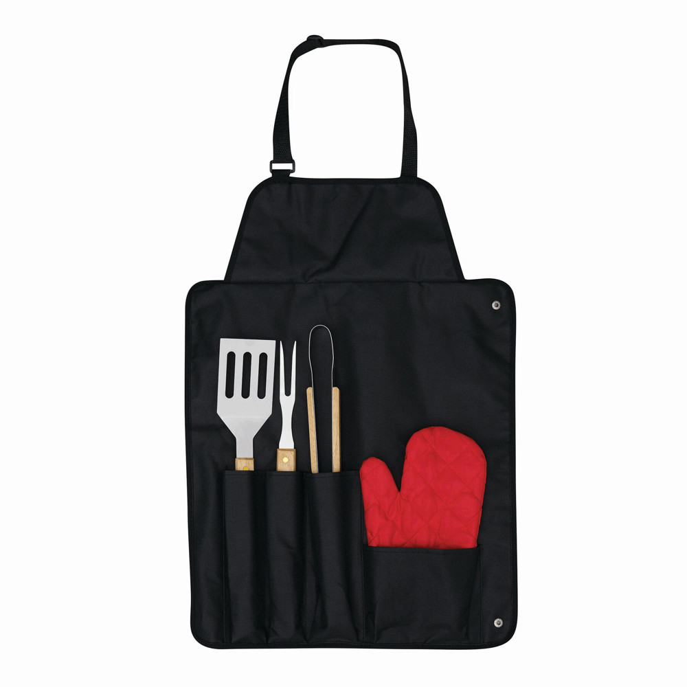 GREAT BBQ - BBQ-schort met BBQ-bestek