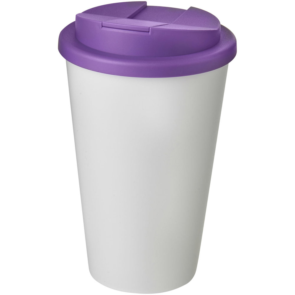 Americano® 350 ml geïsoleerde beker - Wit, Paars