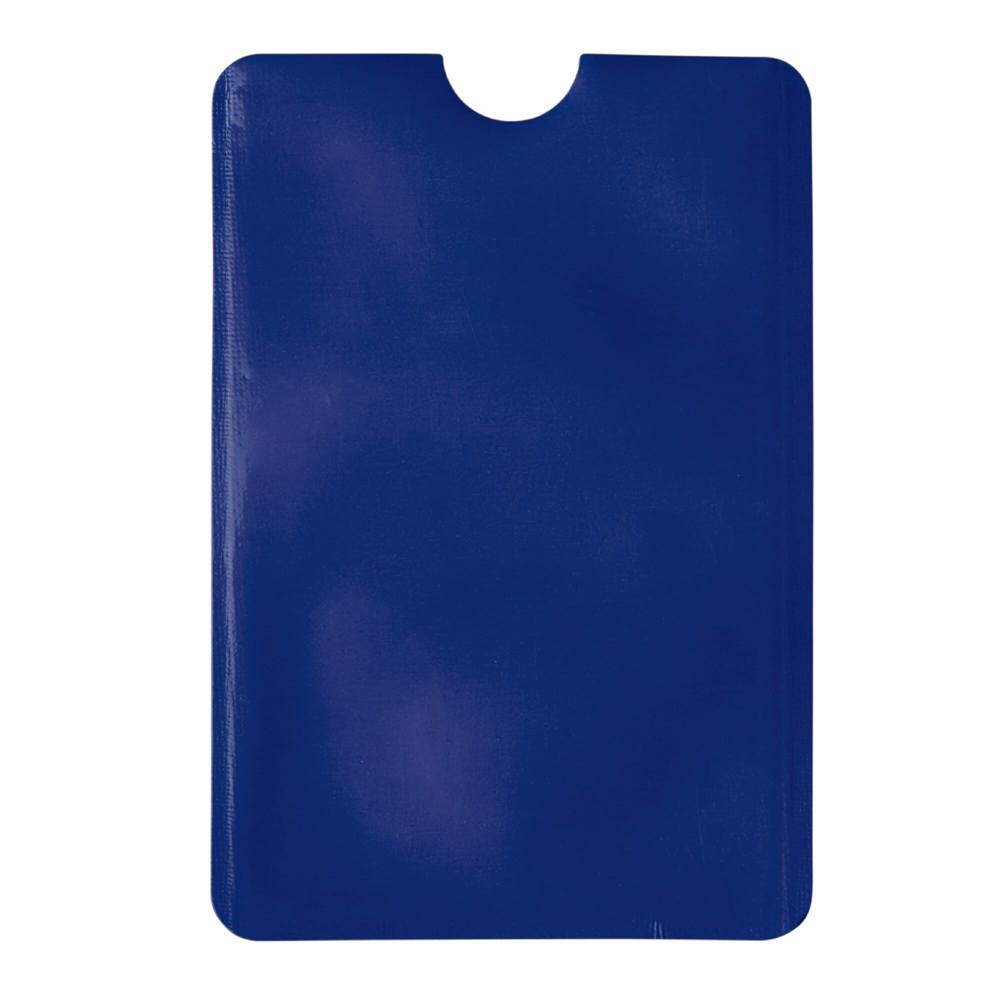 Kaarthouder soft anti-skimming - donkerblauw