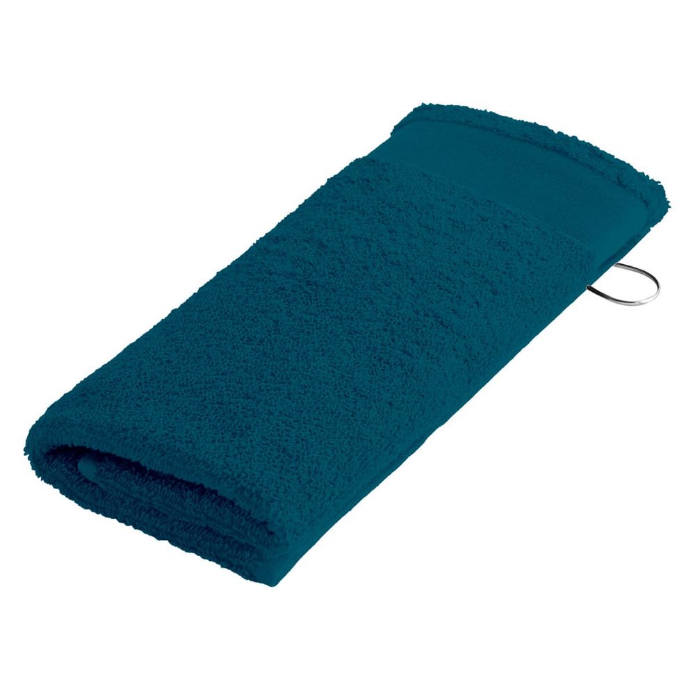 Sophie Muval golfhanddoek 55x30 cm, 450 gr/m² - Petrol (PMS 3145c) / Petrol
