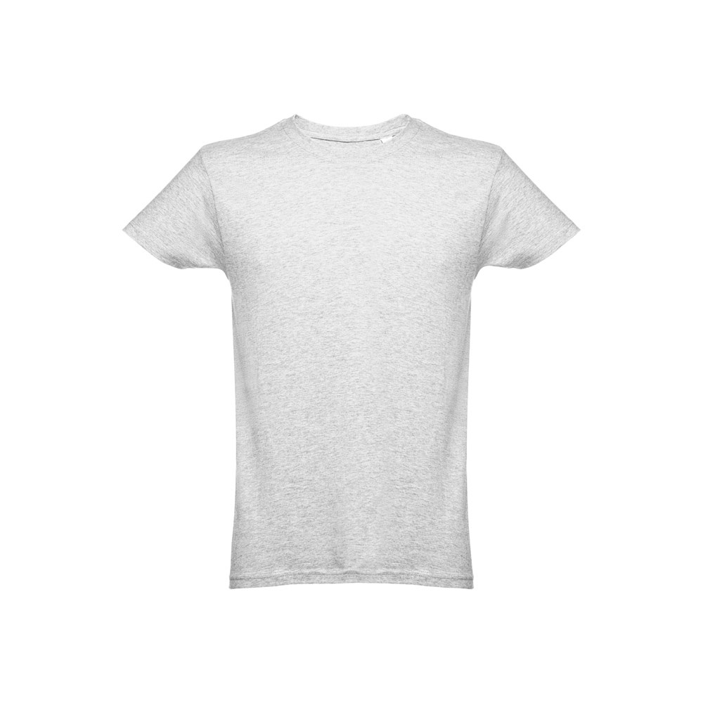 THC LUANDA. Heren-T-shirt in tubekatoen - Mat wit