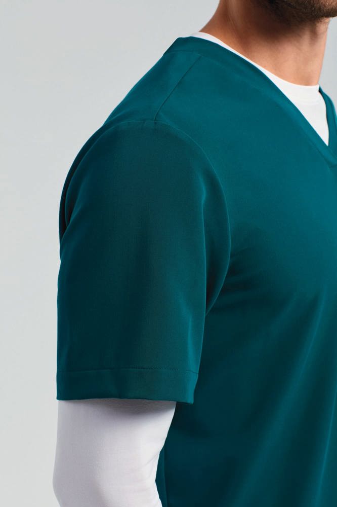 NN200 - Stretch tuniek met korte mouwen voor heren