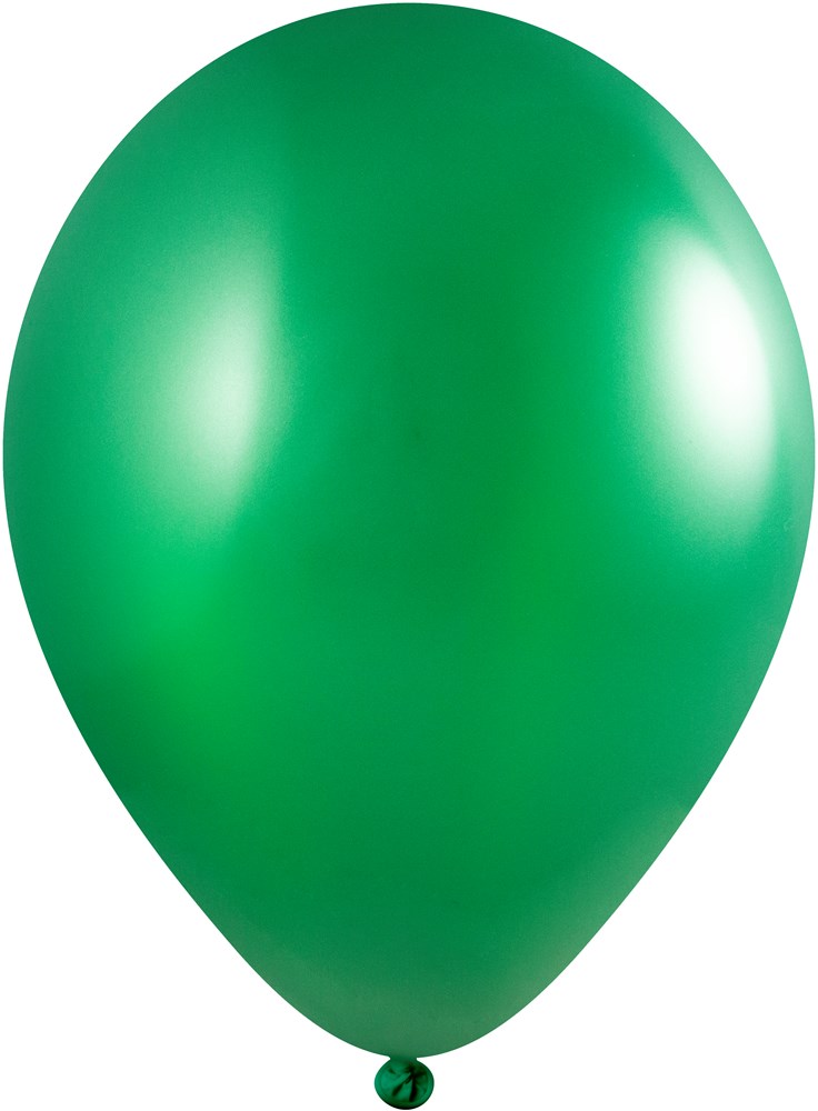 Ballonnen onbedrukt 85/95 cm - Ø 33 cm - 11 inch - Donker groen Metallic (2460) (± PMS 341)