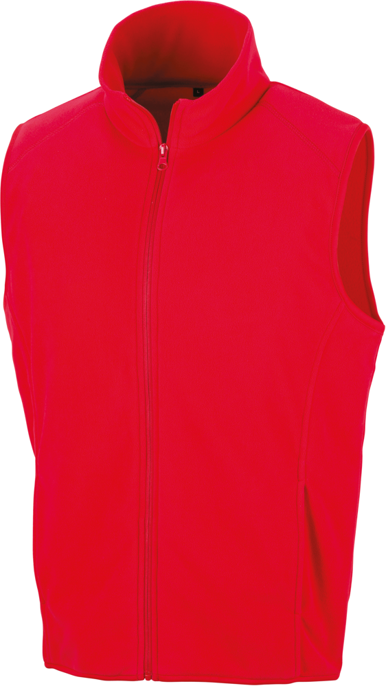 R116X - Micro fleece gilet - red
