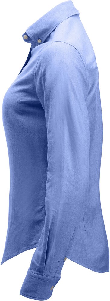 Cutter & Buck - Belfair Oxford Shirt Dames French blauw/ Wit gestreept S