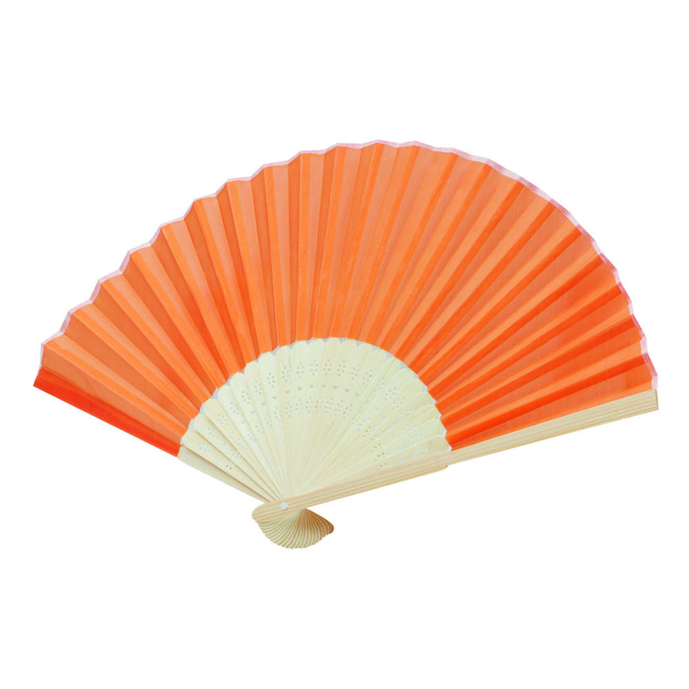 BAMBOO COOL - Opvouwbare waaier - Oranje