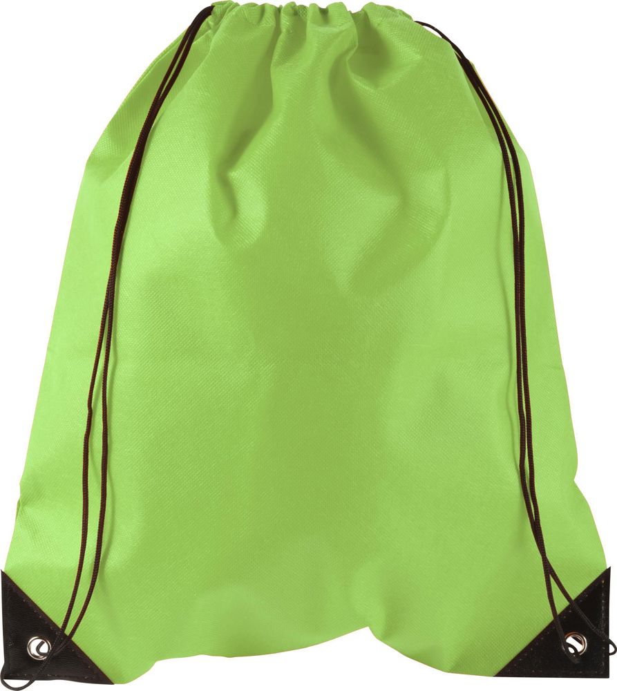 Non-woven (80 gr/m²) trekkoord rugtas Nathalie - Lime
