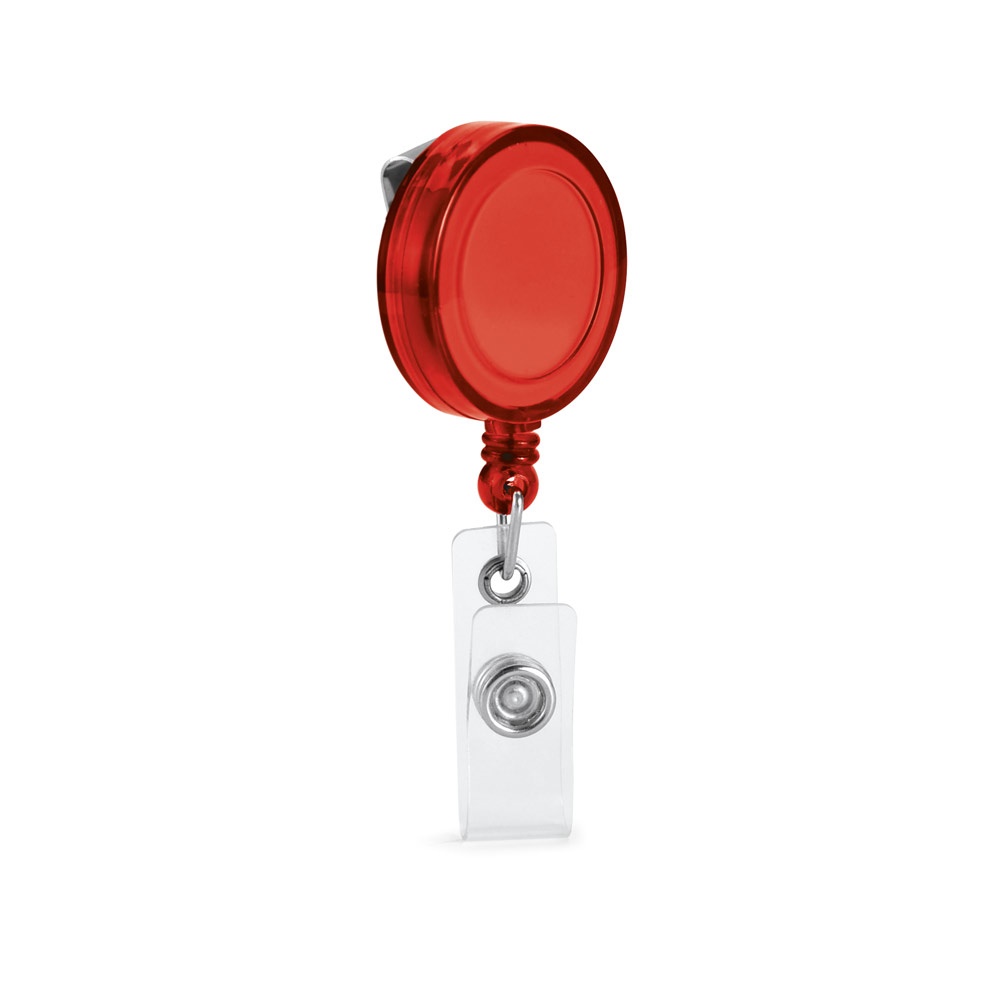 YEATS. Uittrekbare badgehouder - Rood