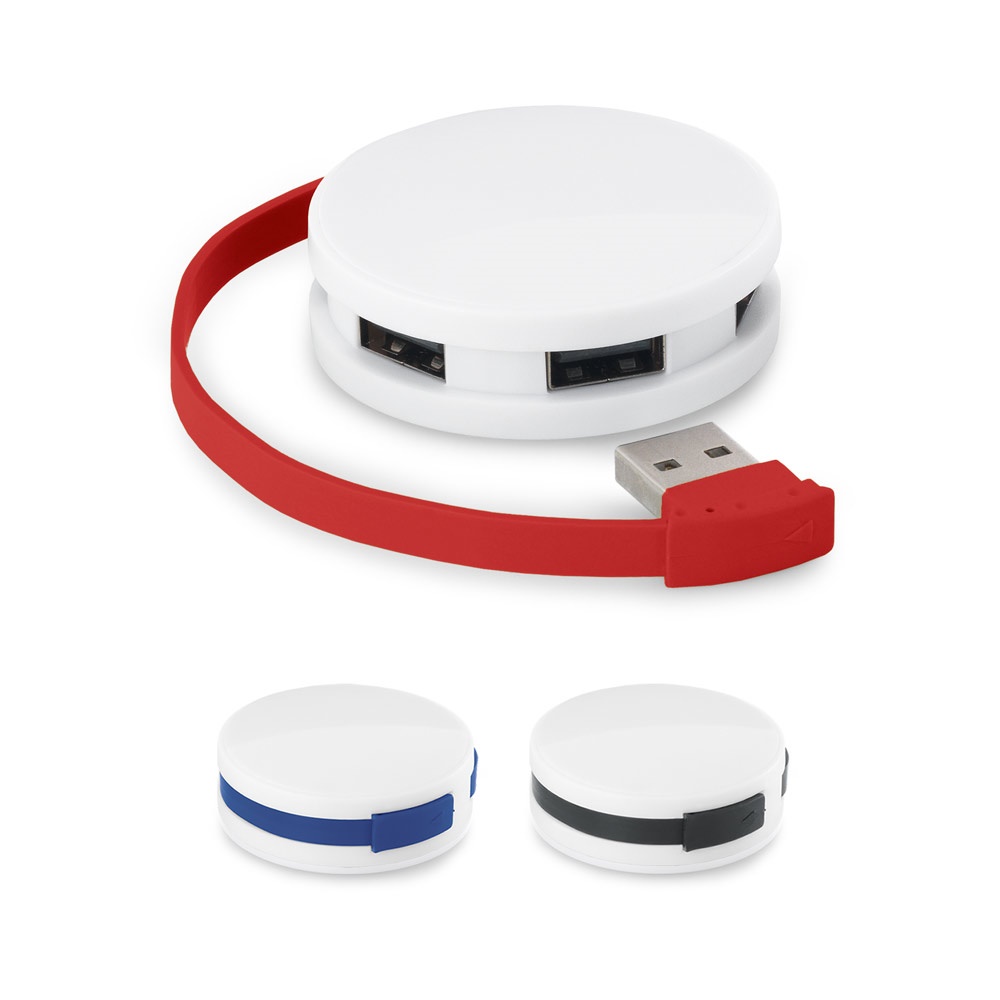 GARDNER. HUB met kabel en 4 USB-A poorten in ABS