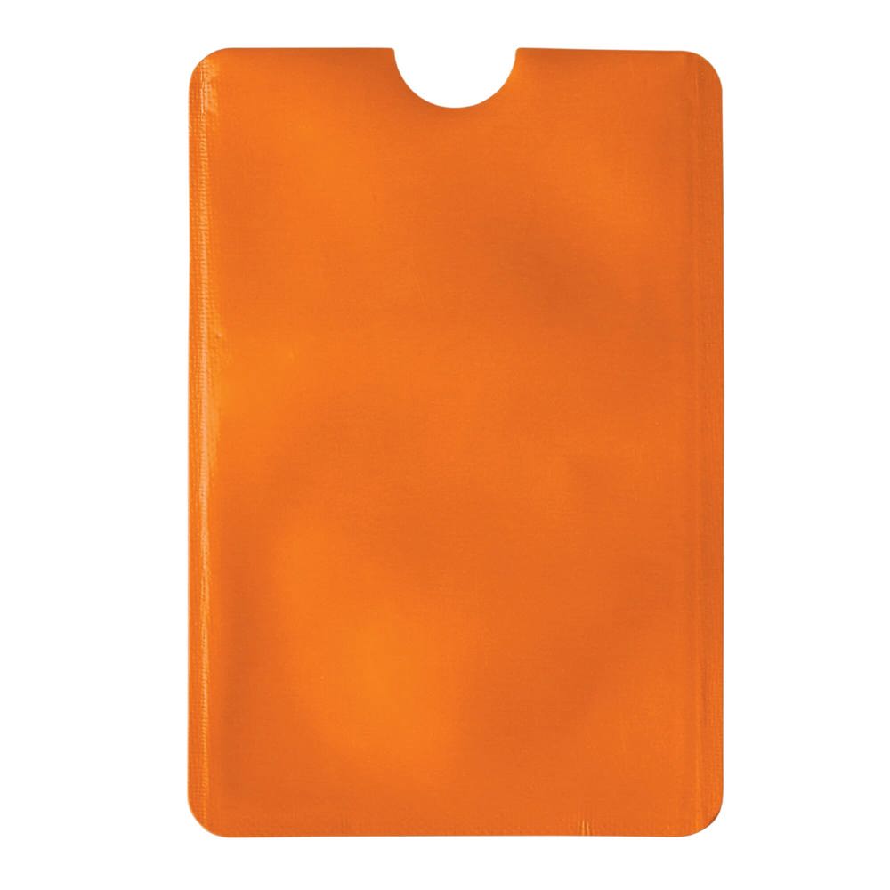 Kaarthouder soft anti-skimming - oranje