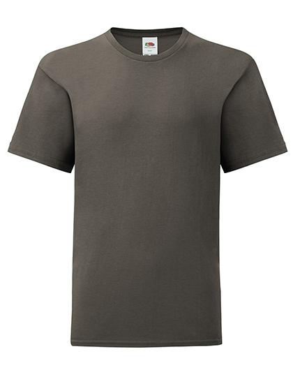 Fruit of the Loom - Kids´ Iconic T - Light Graphite (Solid)