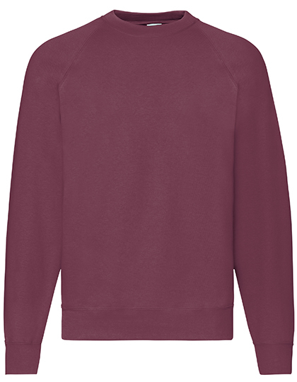 Fruit of the Loom - Classic Raglan Sweat - Burgundy