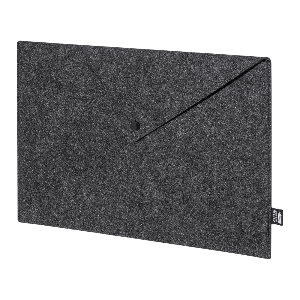 Refelt Slim - RPET document tas - Donker Grijs