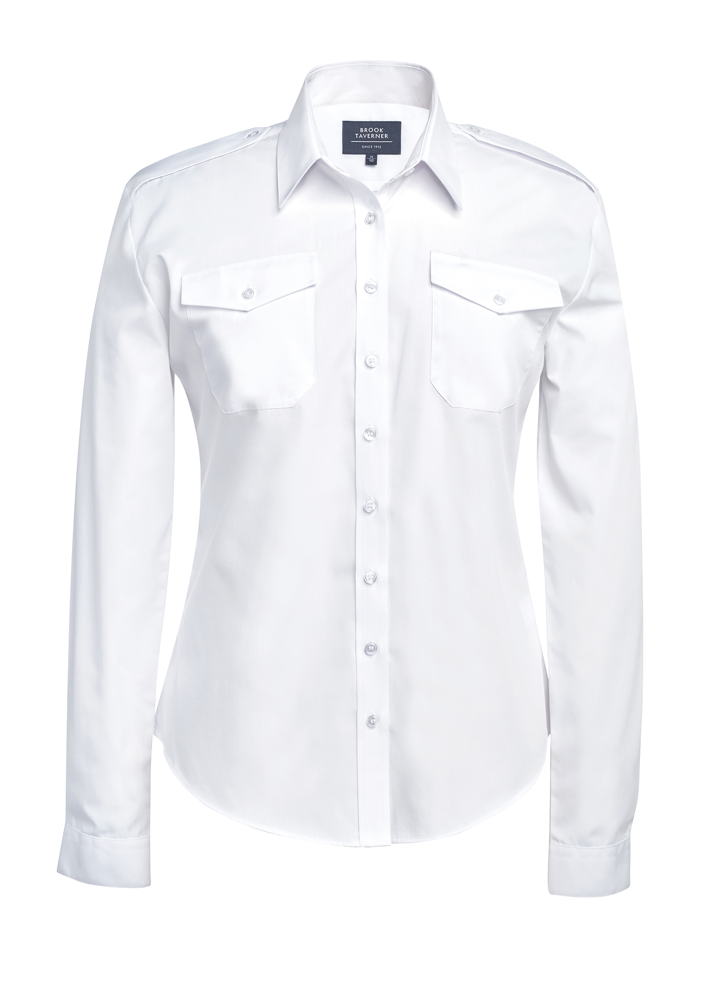BT2394 - Dames pilotenblouse met lange mouwen