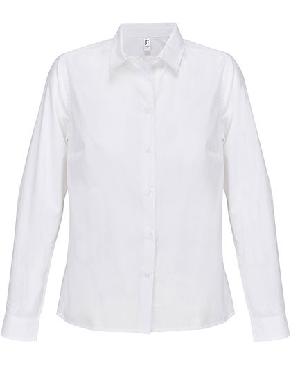 SOL´S - Women´s Poplin Shirt Long Sleeve Bailey - White