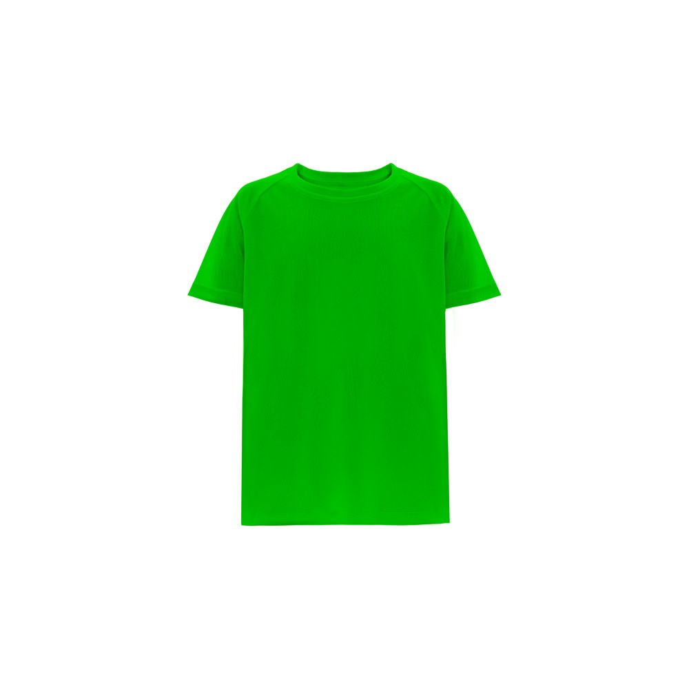 THC MOVE KIDS. Technisch T-shirt met korte mouwen in polyester voor kinderen - Limoengroen