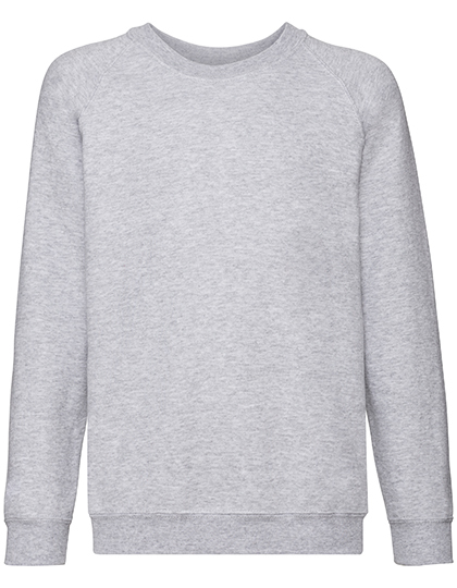 Fruit of the Loom - Kids´ Classic Raglan Sweat - Heather Grey