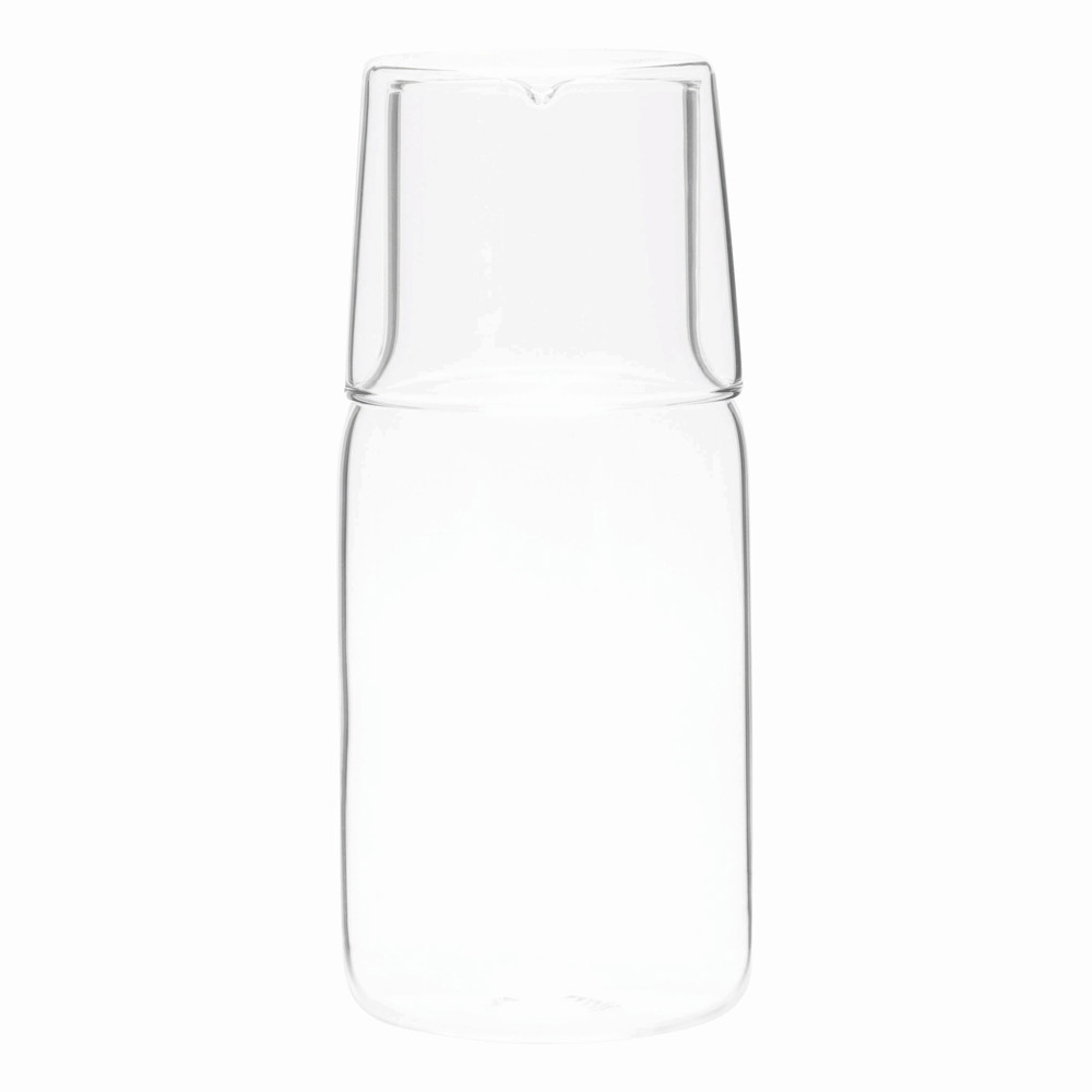 CALMY - Glazen karaf met drinkglas