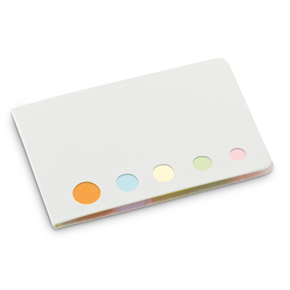 STOOKY. Zelfklevende memoblaadjes met 5 sets - Wit