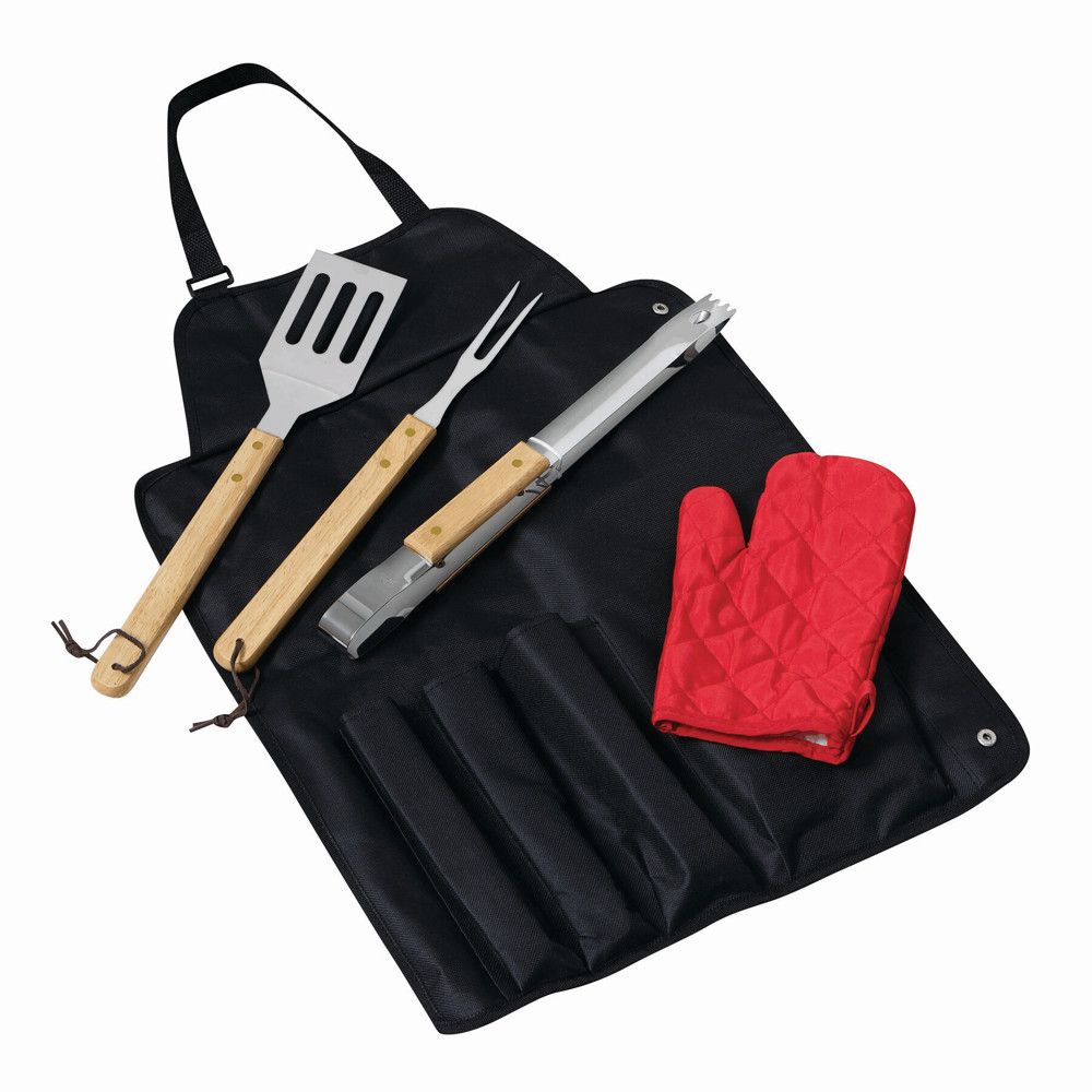 GREAT BBQ - BBQ-schort met BBQ-bestek