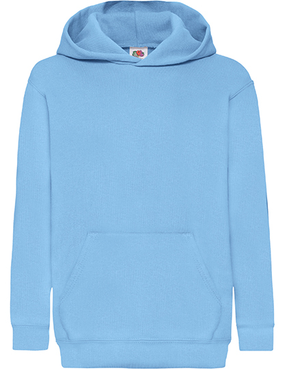 Fruit of the Loom - Kids´ Classic Hooded Sweat - Sky Blue