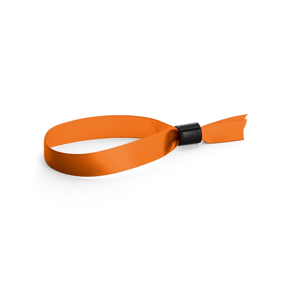 SECCUR. Sabotagebestendige satijnen armband - oranje