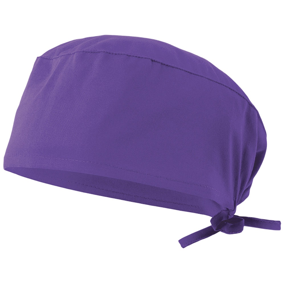 VL ENLIL. Sanitaire keperstof muts (190g/m²), van katoen (35%) en polyester (65%) - Lila