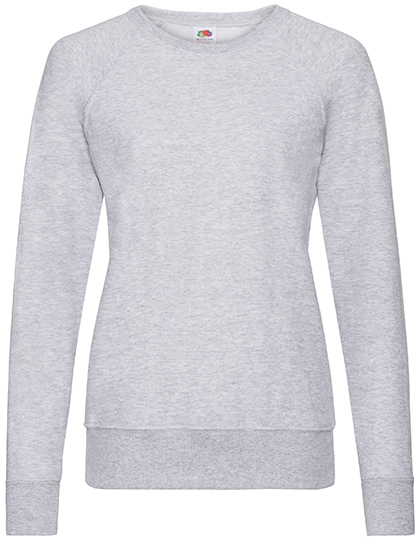 Fruit of the Loom - Ladies´ Lightweight Raglan Sweat - Heather Grey