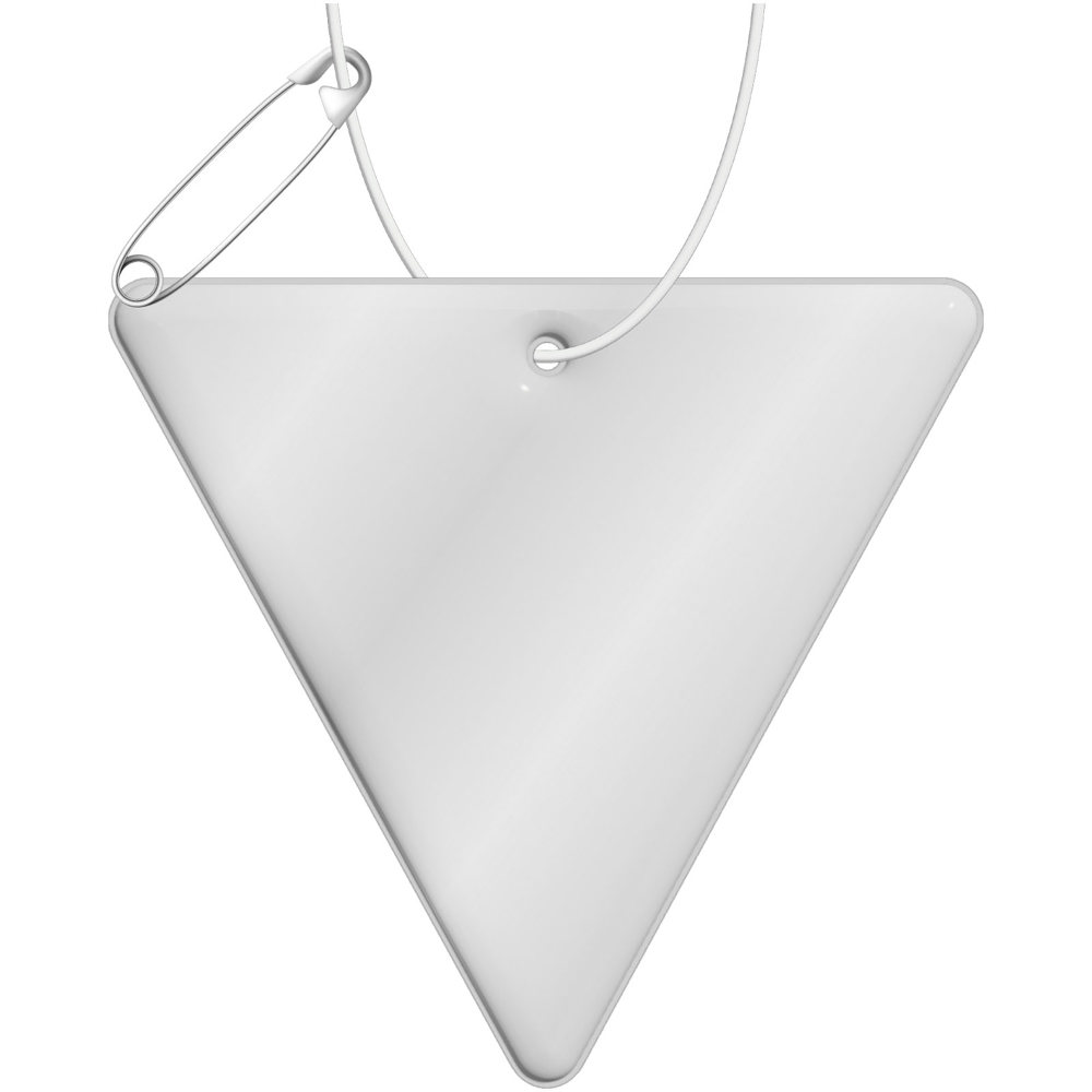 RFX™ H-12 reflecterende pvc hanger met omgekeerde driehoek - Wit