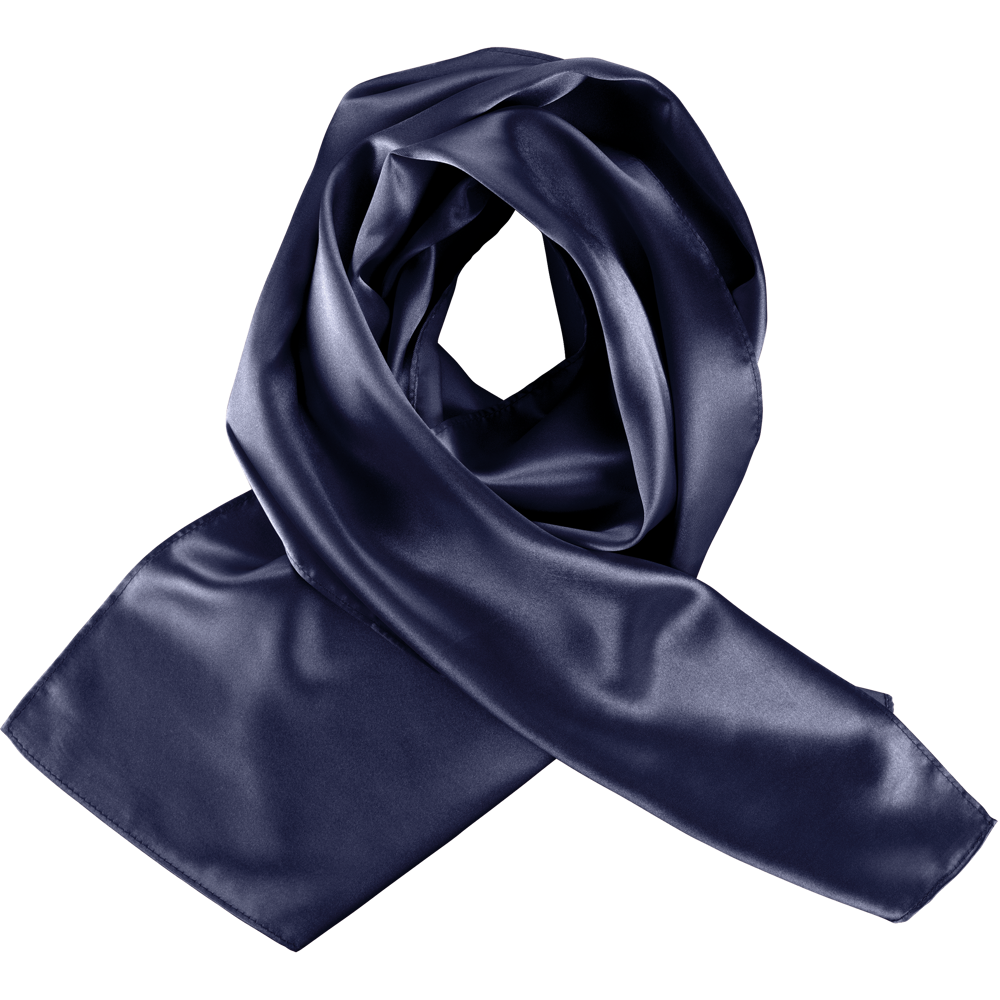K861 - Satijnen sjaal - Navy