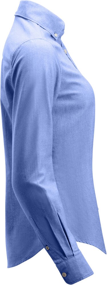 Cutter & Buck - Belfair Oxford Shirt Dames French blauw/ Wit gestreept S