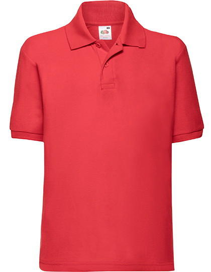 Fruit of the Loom - Kids´ 65/35 Polo - red