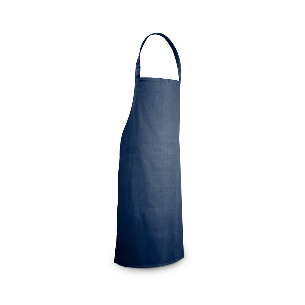 CUMIN. Katoenen keperstof schort (180 g/m²) - Marineblauw