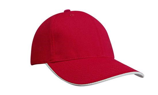 100% Gerecycleerde Earth Friendly Stof met duckbill sandwich (4051) - Rood/Wit