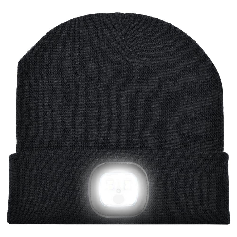 Gebreide muts met ledlamp