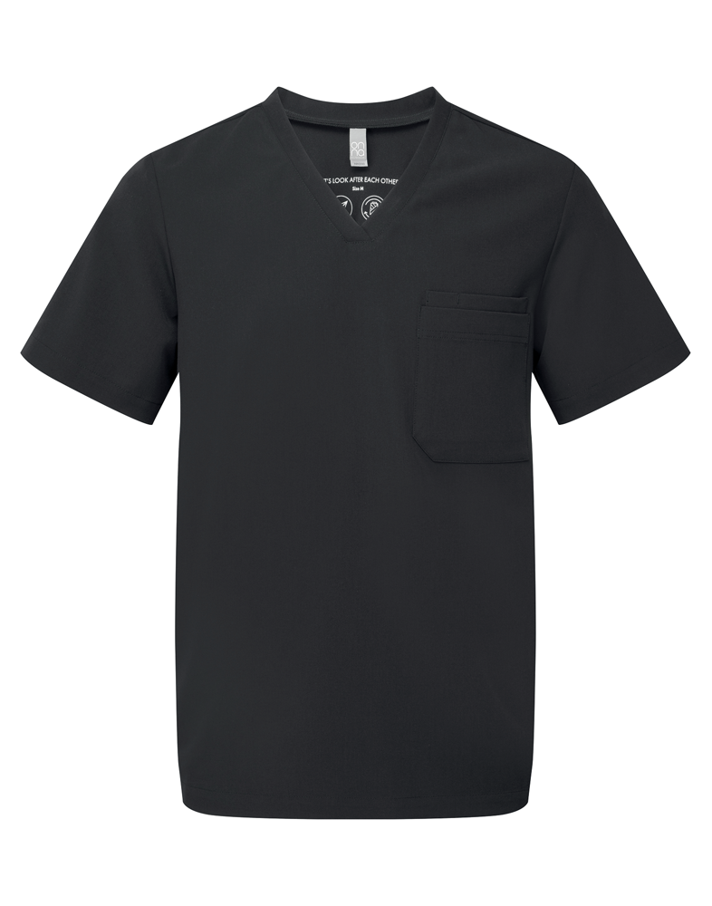 NN200 - Stretch tuniek met korte mouwen voor heren