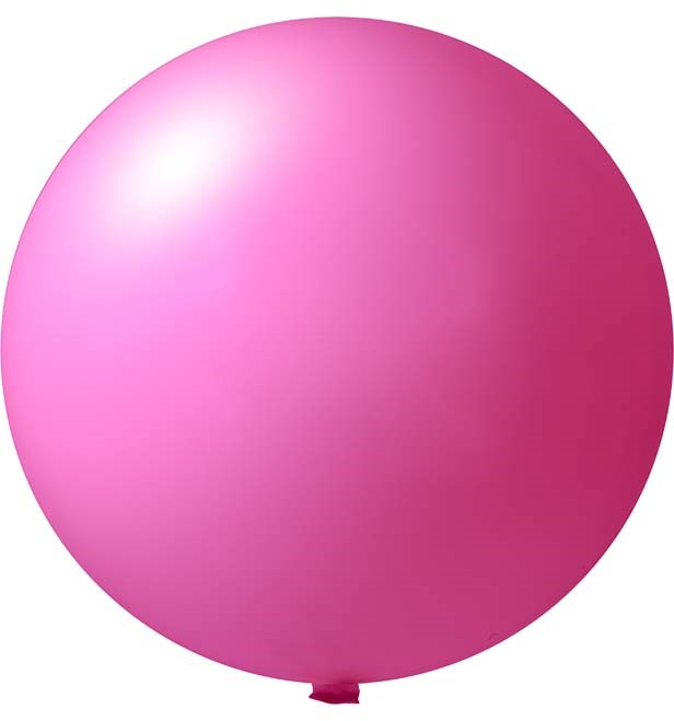 Reuzenballonnen onbedrukt Ø 80 cm - Magenta (4440) Pastel (± PMS 213)