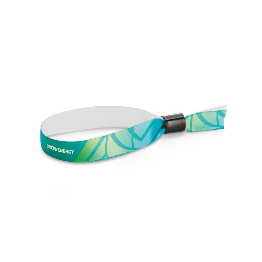 MENDOZA. SET Lanyard SUBLIMATION Slim I (15 mm) polyester armband met veiligheidssluiting